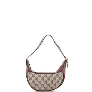 Gucci Ophidia Half Moon Bag Gg Coated #253764G15B